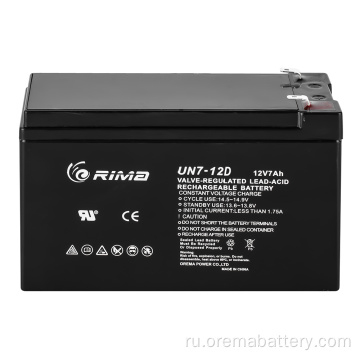 Глубокий цикл свинцовой кислотной батареи 12V7AH Аккумулятор UPS